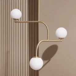 Mobil 70 Taklampa mässing/opal