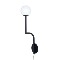 Mobil 46 Vägglampa kabel opal/svart