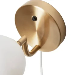 Mobil 12 Vägglampa mässing/opal