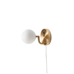 Mobil 12 Vägglampa mässing/opal