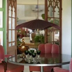 Monstera Ø78 lampskärm nivi plommon