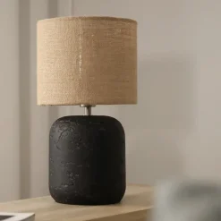 Montagna 32cm bordslampa svart/natur