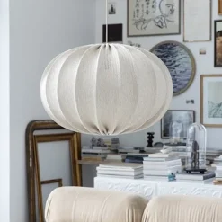 Moon Ø78 taklampskärm rotan offwhite