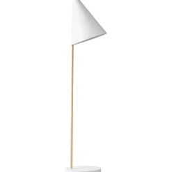 Mosaik golvlampa vit