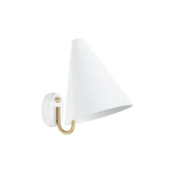 Mosaik vägglampa vit