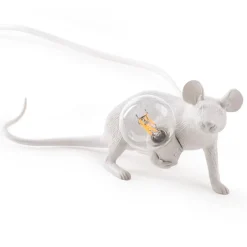 Mouse Lamp Lop lying down bordslampa USB vit