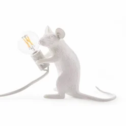 Mouse Lamp Mac Sitting Bordslampa USB vit