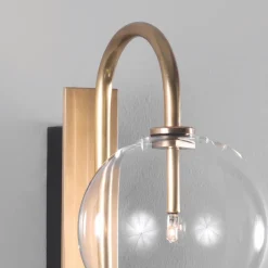 Naples vägglampa mässing