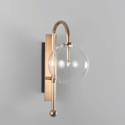 Naples vägglampa mässing