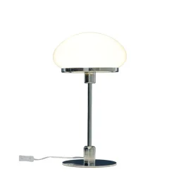 New August bordslampa stor, silver/vit