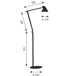 NJP golvlampa black