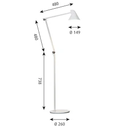 NJP golvlampa white