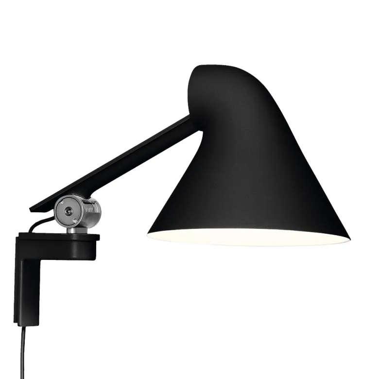 NJP vägglampa kort black