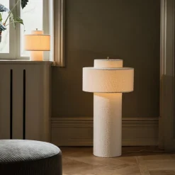 Noah 45 Golvlampa Vit bouclé