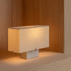 Nonna H24 bordslampa borstad aluminium/sand