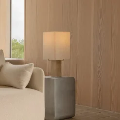Nonna H49 bordslampa travertin/sand