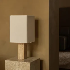 Nonna H49 bordslampa travertin/sand