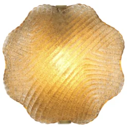 Nuria Vägglampa Antik mässing/glas