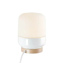 Ohm 140/190 bordslampa med dimmer E27 vit/matt opal