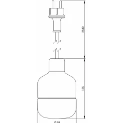 Ohm 100/155 outdoor taklampa IP44 G9 vit/matt opal