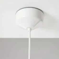 Ohm 100/215 taklampa IP44 E27 vit/klarglas