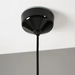Ohm 100/155 taklampa IP44 G9 svart/matt opal
