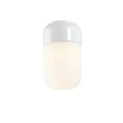 Ohm 100/170 tak-/vägglampa IP44 E27 vit/matt opal
