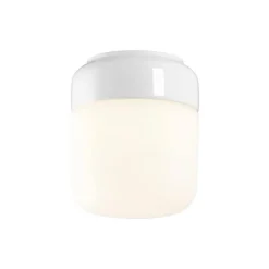 Ohm 140/170 tak-/vägglampa IP44 E27 vit/matt opal