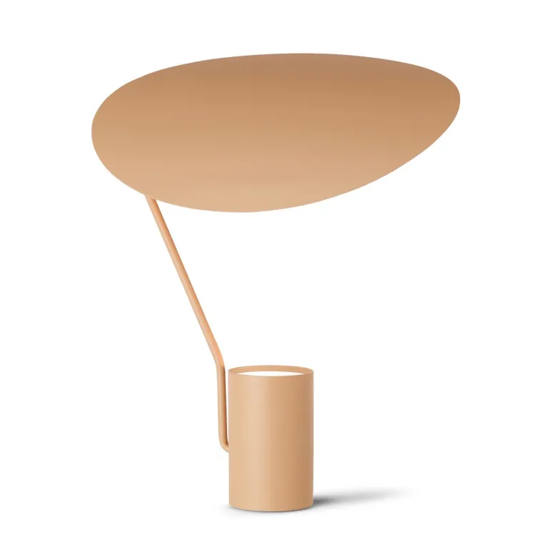 Ombre bordslampa beige