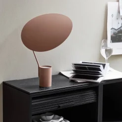 Ombre bordslampa beige