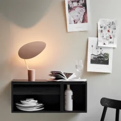 Ombre bordslampa svart