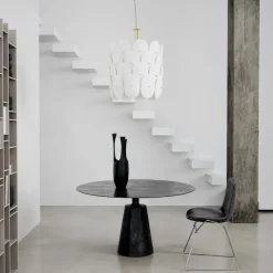 Omlott taklampa Ø50cm mässing/vit