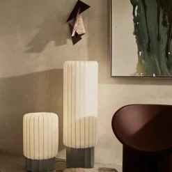 One Meter Floor lamp Cocoon, aluminium