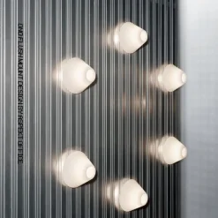 Ono 200 flush mount tak/vägglampa white opal acrylic