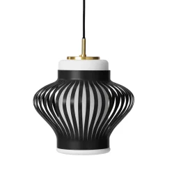 Opal lamella taklampa black noir