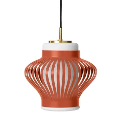 Opal lamella taklampa rusty red