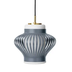 Opal lamella taklampa sky grey
