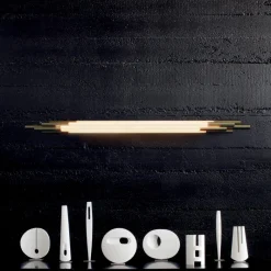 ORG 1500 mm vägglampa guld