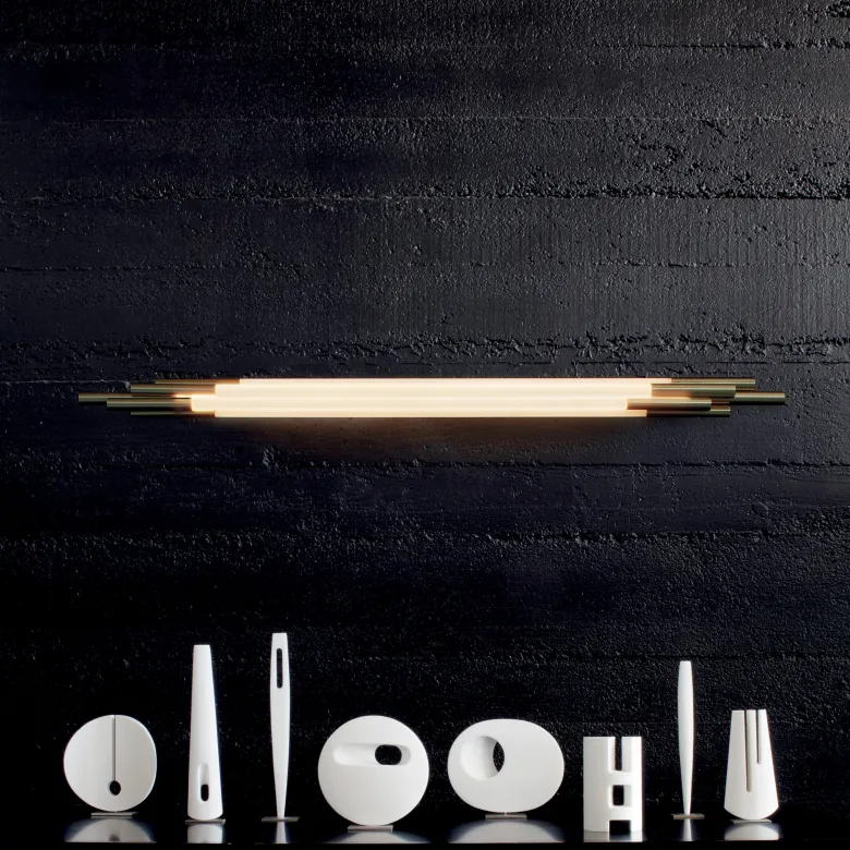 ORG 1500 mm vägglampa guld