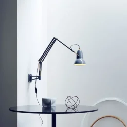 Original 1227 Brass vägglampa Elephant Grey