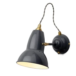Original 1227 Brass vägglampa Elephant Grey