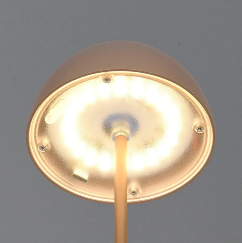 Ortiz portabel bordslampa kaffe brun