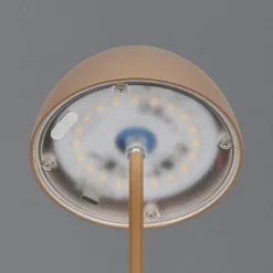 Ortiz portabel bordslampa kaffe brun
