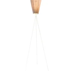 Oslo Wood Golvlampa matt vitt stativ