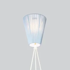 Oslo Wood lampskärm ljusblå