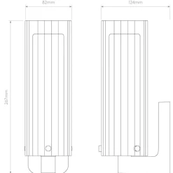 Ottavino vägglampa IP44 polerad krom