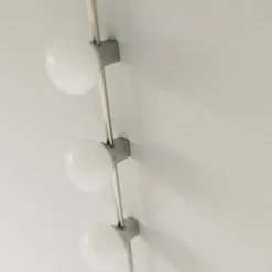 Ovoid triple vägglampa stainless steel