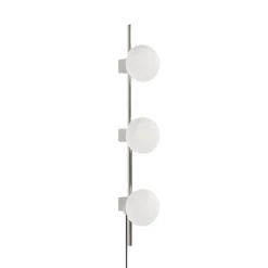 Ovoid triple vägglampa stainless steel