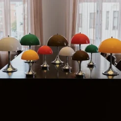 Panthella 250 portabel bordslampa Original Opal Red