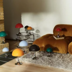 Panthella 250 portabel bordslampa Original Opal Red